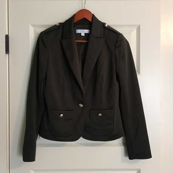 New York & Co Army green blazer Size 6 - Picture 1 of 3